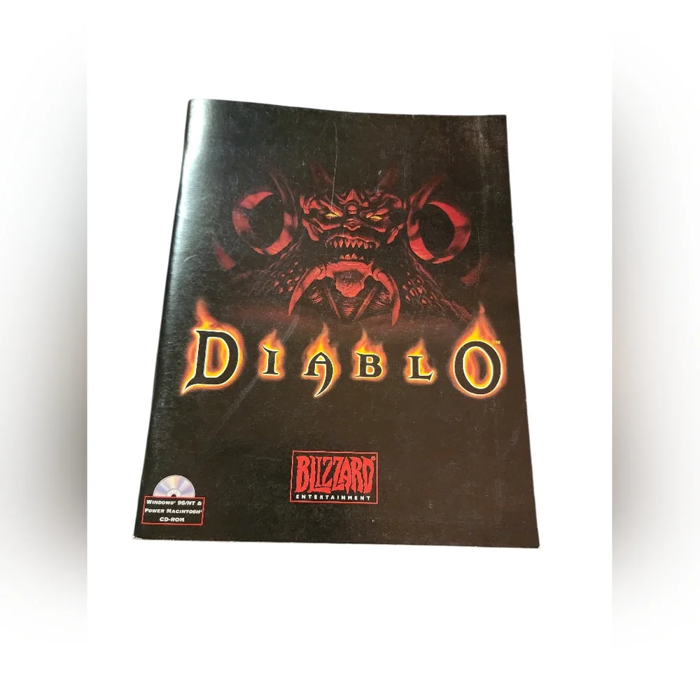 1996 Diablo PC Manual Blizzard Entertainment Windows 95